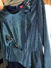 皮尔卡丹女装刺绣亮丝假两件连衣裙套装长袖秋冬新品 P83DL10 商场同款 绿色 36A(165/84A) 晒单实拍图