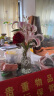 婕茵桐简约创意透明玻璃花瓶桌面水养玫瑰瓶北欧ins风客厅插花摆件 麻块花瓶 晒单实拍图