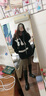 达芙妮（DAPHNE）官方靴子女长筒靴女骑士靴2024年厚底显瘦马丁靴女秋冬款高筒女靴 黑色【常规单里款】 40 实拍图