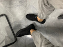 奥康（Aokang）男鞋百搭潮流2024夏季新款板鞋男款黑色时尚英伦风休闲皮鞋男单鞋 黑色 41 晒单实拍图