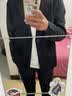 凡迪时尚 西装套装男休闲西服套装男坠感宽松大码痞帅学生毕业季成人礼 两件套黑色 L（120-140斤以内） 实拍图
