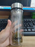 Debo 德铂双层透明玻璃水杯茶水分离杯带304滤网商务办公泡茶杯子 晒单实拍图