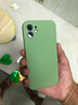 菲科斯 适用苹果手机壳液态硅胶iPhone全包边磨砂防摔软壳 【6.1寸】苹果12-抹茶绿+【钢化膜】 实拍图