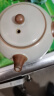陶迷（TAOMI）茶壶单壶陶瓷泡茶壶家用白瓷汝窑开片可养功夫茶具茶水分离沏茶壶 黄汝窑圆满侧把壶 200ml 101mL(含)-200mL(含) 实拍图