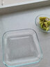 菲内克斯钢化玻璃盘西餐盘牛排盘家用蒸鱼餐盘菜盘子餐具微波炉耐高温碟子 方盘 1个 7英寸 实拍图