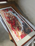佳得雅新中式客厅装饰画沙发背景墙壁画字画山水画靠山图办公室风景挂画 鸿运当头A2 70*190cm宣纸锦绫+有机玻璃+胡桃色实木框（热卖款） 实拍图
