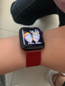 达梭适用苹果手表表带apple watch s10/9/8/se/ultra表带不锈钢米兰尼斯男女腕带磁吸高级ultra运动 红色【新款】 40/41/42mm表盘通用 实拍图