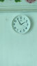 康巴丝（Compas）挂钟 创意简约钟表客厅石英钟表挂墙时钟 c2855 白色 26cm直径 实拍图