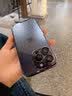 蒙凯仕 星空闪粉适用苹果15promax手机壳iphone15promax新款电镀边框透明高级感带镜头膜全包防摔硬壳 苹果15【暗夜紫】星河闪粉*带镜头膜 实拍图