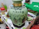 瓷芸景德镇陶瓷酒坛空泡酒瓶酒密封罐长期存酒桶封酒缸家用果酒酿酒瓶 桃园三结义-青釉 20斤带龙头（空瓶 实拍图