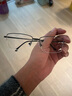 依视路（ESSILOR） 新款商务男镜架时尚镜框女配依视路镜片近视定制眼镜网上配镜 金属-全框-2048GD-金色 镜框+依视路膜岩高清1.60现片 实拍图