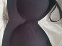 素肌良品无尺码内衣女背心式无痕美背深V小浪花无钢圈收副乳舒适文胸罩 素肌肤【经典背心款】 均码 F 实拍图
