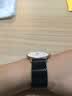 适配华为GT/GT2超薄钢带通用型手表带华为watch2精钢表带适用三星手表钢带手表带 粗钢黑色 20mm 实拍图
