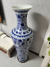 垚罄 景德镇陶瓷器手绘青花瓷大花瓶客厅1米客厅落地电视柜大号花瓶 青花缠枝 1.3米 单个 配原装底座 实拍图