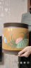玖晟祥 宜兴紫砂茶叶罐大号储茶罐普洱茶饼储存罐密封茶缸紫砂罐茶叶桶 60饼 竹节泥绘 黄山水 实拍图