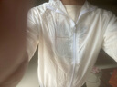策息冰丝防晒衣服男长袖外套2023夏季新款防紫外线钓鱼服 白色+绿色 2XL -建议130-145斤左右 实拍图