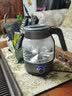 欧美特煮茶器煮茶壶黑茶花茶壶蒸汽自动电茶壶玻璃养生壶304不锈钢电热水壶小型办公室omt-pc1038 灰色 1.2L 实拍图
