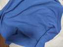 无印良品 MUJI 男式 印度棉天竺编织 圆领短袖T恤 ABA01A0S 烟熏蓝色 S 实拍图
