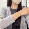 中国珠宝黄金红绳手链三合转运珠足金生肖手链送女友老婆情人节生日礼物 三合生肖鸡牛蛇红绳手链约0.6克 实拍图