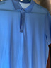 布先生佟大为同款凉感短袖T恤男士翻领装春夏季衣服中年打底 粉蓝 L (175) （不扎腰款） 实拍图