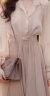 拉夏贝尔（La Chapelle）女装套装春秋季2023年新款小香风洋气时尚气质衬衫粉色长裙两件套 藕色 S 晒单实拍图