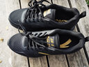 安踏男鞋运动鞋男秋冬季新款软底皮面防水休闲鞋黑色运动跑步鞋子男 (秋季厚网面)5525黑/安踏白 40.5 （脚长25cm） 实拍图