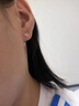 BJYL纯S999足银皇冠耳线女小众设计耳环纯银耳链养耳洞洗睡免摘耳饰 一对+精美礼盒 实拍图