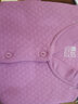 春织中老年人纯棉立领开衫女爸爸妈妈保暖内衣打底老人秋冬防寒棉毛衫 【女士】雅紫纯色上衣 L 实拍图