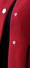恒源祥集团彩羊中年妈妈秋装外套2022新款洋气上衣短款中老年人女装时尚呢子大衣 酒红 2XL 建议115-130斤 晒单实拍图
