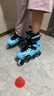 Rollerblade轮滑鞋儿童6-12岁溜冰鞋专业全套男生女孩平花样两用硬壳可调旱冰 蓝色+鞋包 L （37-40码） 实拍图