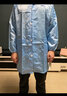 利来俏（LILAIQIAO）静电衣无尘大褂长款工作服车间食品厂男女防尘衣静电参观服防尘服 蓝色大褂+大工帽 3XL 实拍图