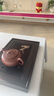忆壶茶（YIHUTEA）茶盘托盘家用茶台带排水小型沥水储水实木功夫托盘泡茶具竹茶托 福字茶盘-大号36.8*23.5*3.6cm 实拍图