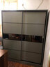 梦雅园 【包送装】衣柜卧室实木衣柜铝合金滑轨推拉门衣橱简易柜储物柜 1.2米主柜+顶柜+边柜【实木芯】 实拍图