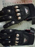 MADBIKE摩托车骑行手套不锈钢男女夏季防摔机车赛车减震防护手套四季通用 黑色（10C夏季款） XL 实拍图
