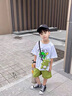 G.duck童装儿男童套装夏季儿童衣服纯棉中大童短袖透气男孩休闲装薄款 青蛙白色amkcgis 90码建议1~2岁【 80-90】cm 晒单实拍图