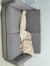 8H 独袋装弹簧布艺沙发B1 可拆洗小户型日式简约实木沙发 暮光灰（深灰）） 两人位 实拍图