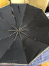泽时雨全自动反向伞超大雨伞大号加固加厚结实抗风晴雨伞高档礼品伞定做 124CM反向伞-蓝色（礼盒皮套装） 实拍图