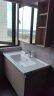九牧（JOMOO）浴室柜 陶瓷一体盆铝合金悬挂抗菌洗脸组合柜100cm A2706-725Z-2 实拍图
