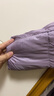 鸭鸭（YAYA）鸭鸭羽绒服女短款秋冬新款面包服时尚休闲百搭鸭绒保暖连帽外套KL 丁香紫色 L (165) 实拍图