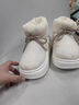 百慕倾臣高帮棉拖鞋女士冬季新款外穿包跟防水滑厚底耐保暖毛绒月子棉鞋男 白色 38-39 适合37-38 实拍图