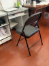 洛来宝折叠椅简约会议室培训办公椅时尚电脑椅家用休闲靠背椅子 黑色 晒单实拍图