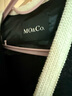 MO&Co.羊毛混纺撞边宽肩廓形毛呢大衣中长款小香风外套女夹克大衣 黑色-第2批 S 160 实拍图
