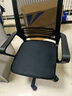 迈亚家具电脑椅家用升降转椅靠背懒人舒适久坐会议椅学生宿舍座椅办公椅子 黑框 黑网 滑轮款 尼龙脚 固定扶手 实拍图