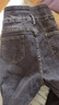 真维斯（JEANSWEST）牛仔裤女士长裤高腰2025秋季紧身显瘦修身小脚裤子女烟灰色31 实拍图