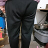 秋芙罗妈妈夏装休闲薄款直筒裤高腰松紧50岁60洋气中老年人女夏季衣服 黑色 4XL 【建议135-150斤】 实拍图