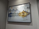 柳莺花燕免打孔电表箱装饰画现代简约客厅餐厅挂画电闸箱配电箱遮挡壁画 锦绣河山 80X60遮挡70X50表箱 上掀款 实拍图