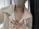 俏恋黄金玫瑰花吊坠项链挂坠女足金999送女友老婆媳妇情人节礼物 黄金葫芦吊坠+银镀金项链 实拍图