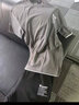 花花公子【两件套】短袖t恤男士套装衣服短裤子休闲裤五分裤夏季半袖男装T 灰色 2XL 实拍图