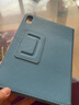 亖燚 苹果2021ipad保护套10.2皮套轻薄第九代全包8防摔9.7英寸air1支架mini6外壳 天蓝色（保护套+钢化膜） iPad mini6 8.3英寸 实拍图