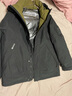 鸭鸭短款羽绒服男装2025冬季加厚情侣宽松休闲工装保暖羽绒外套衣服 YE3B717915W深军绿 XL 【建议145-165斤】 实拍图